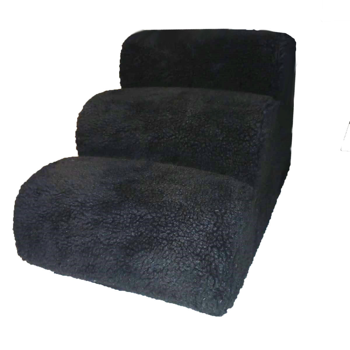 Escada Dubai Pelúcia Carneirinho Estrutura Madeira Resistente Durável 40 Cm