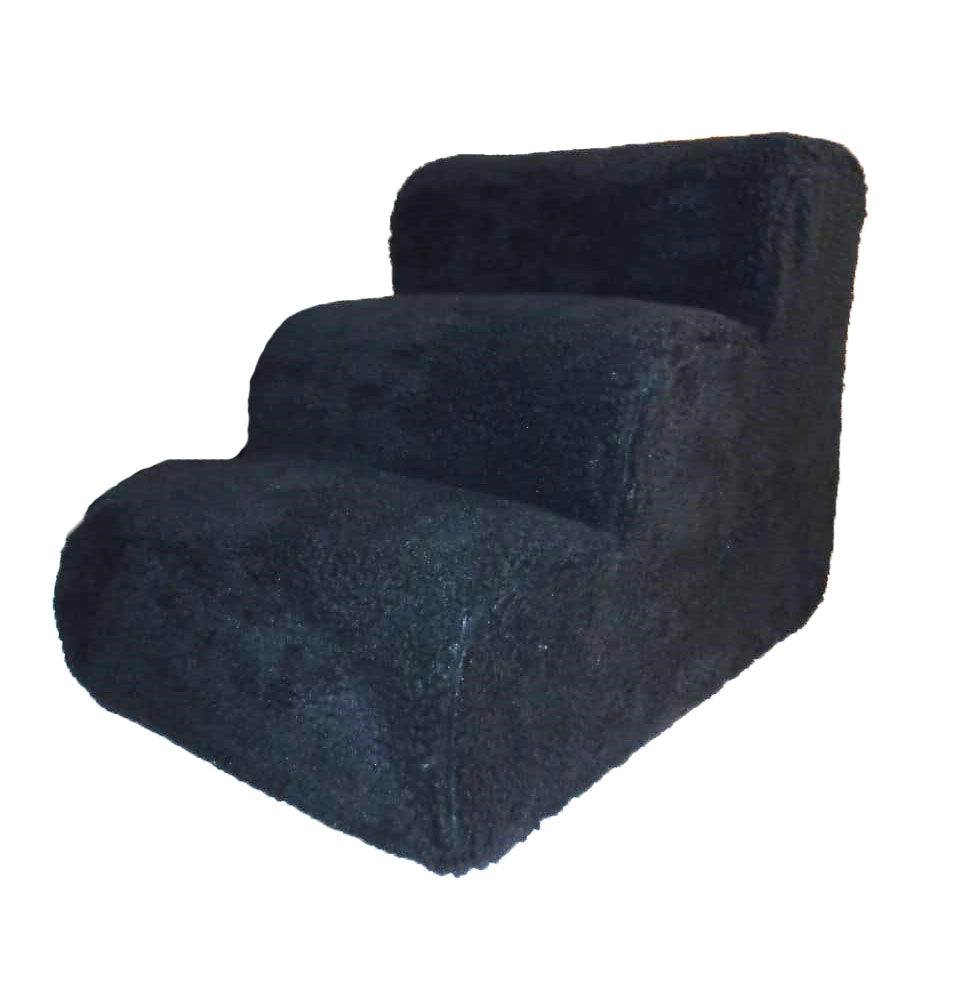 Escada Dubai Pelúcia Carneirinho Estrutura Madeira Resistente Durável 40 Cm