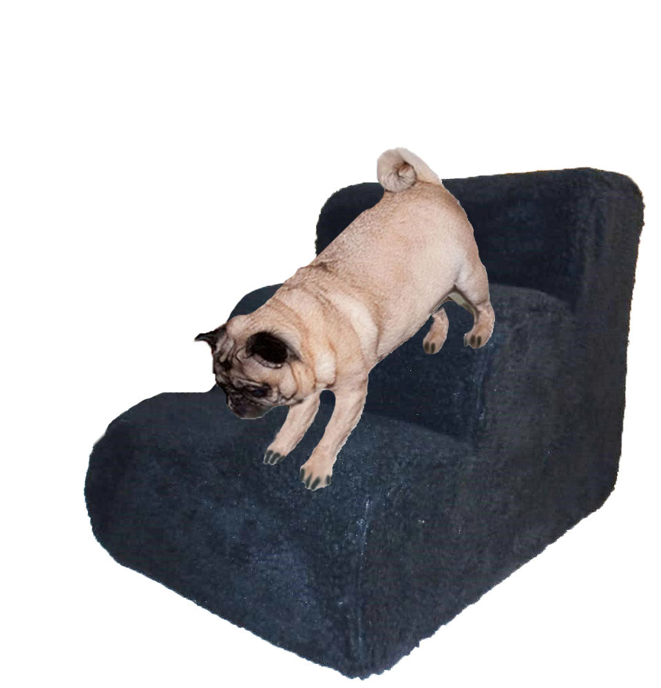 Escada Dubai Pelúcia Carneirinho Estrutura Madeira Resistente Durável 40 Cm