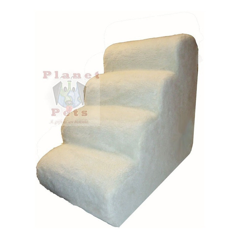 Escada Cães Gatos Cama Box Mdf Espuma Pelúcia 60cm Altura