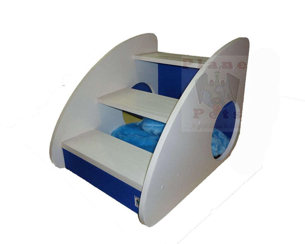 Cama Pets Toca Escada + Brinde Altura 42 Cm Altura Antiderrapante