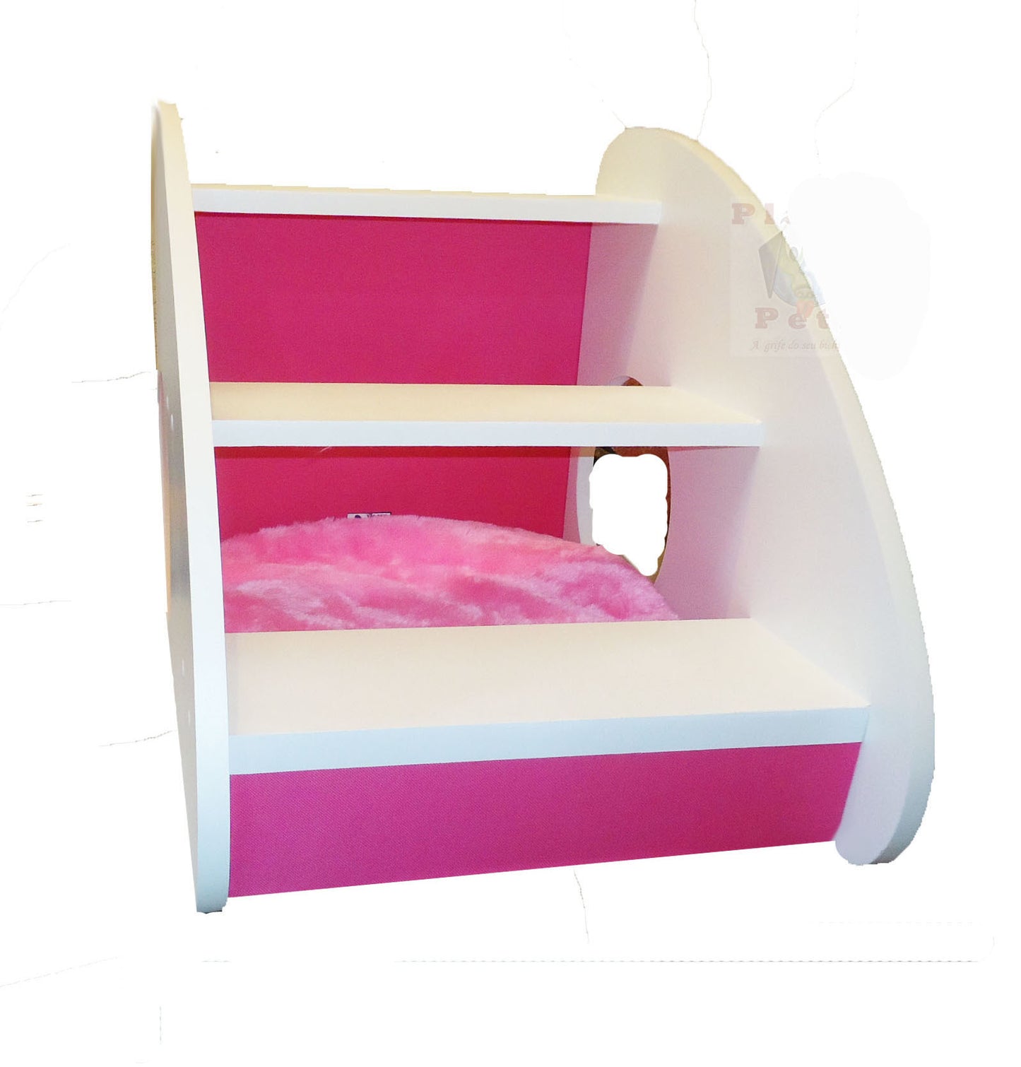 Cama Pets Toca Escada + Brinde Altura 42 Cm Altura Antiderrapante