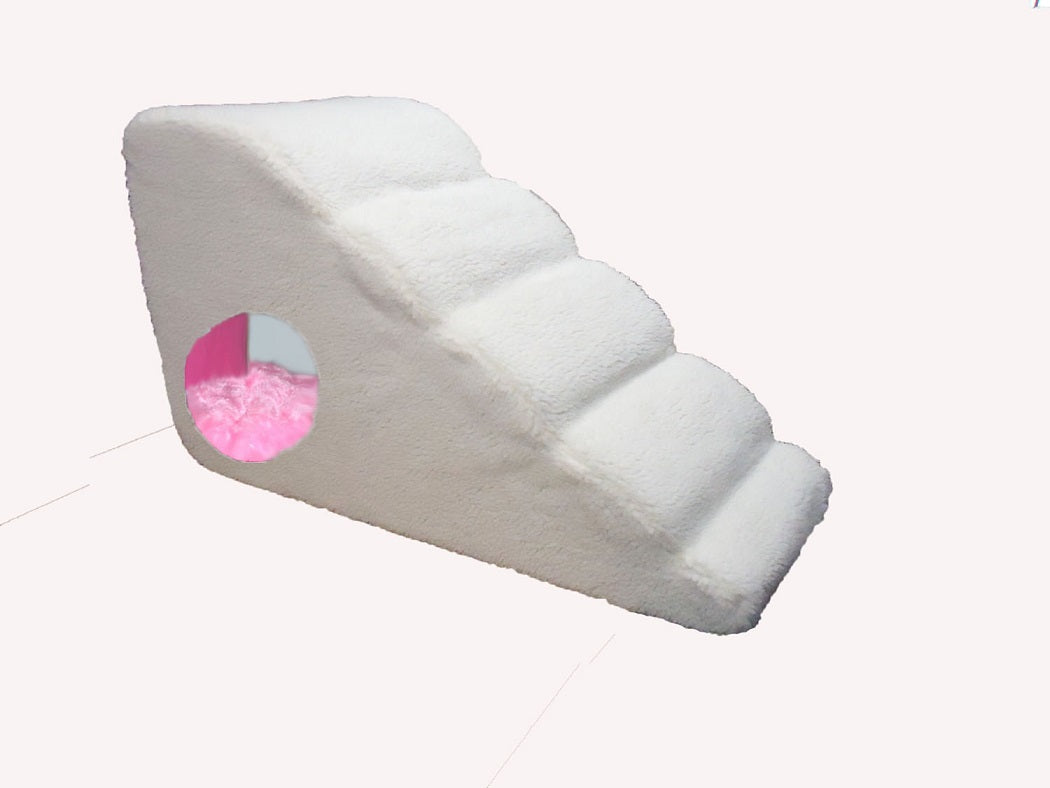 Rampa Cães Com Toca Obesos Idosos Altura 60 Cm Pelúcia