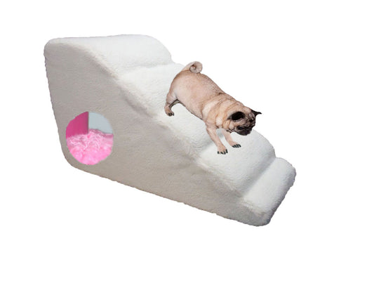 Rampa Cães Com Toca Obesos Idosos Altura 60 Cm Pelúcia