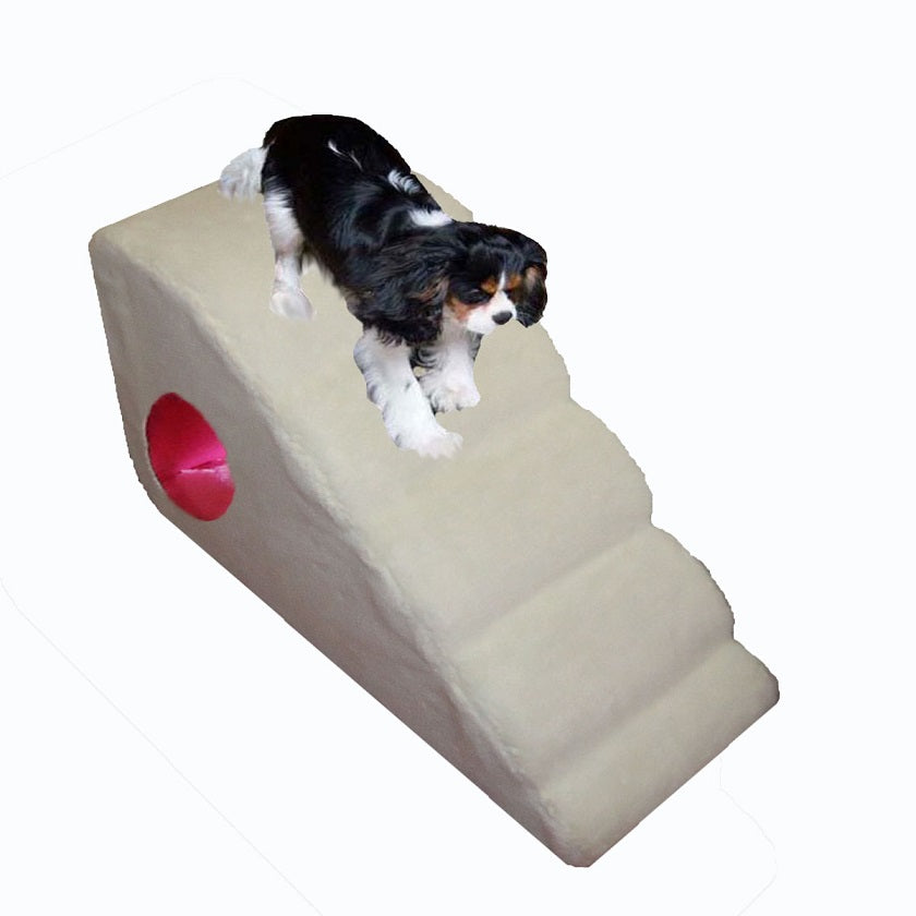 Rampa Cães Com Toca Obesos Idosos Altura 60 Cm Pelúcia