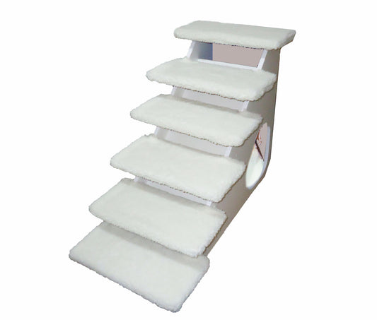 Escada Top Box Mdf Cães Gatos Idosos Obesos 60cm Altura
