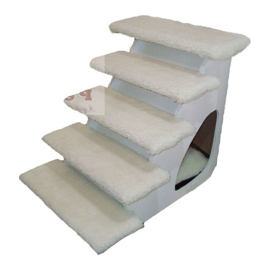 Caminha Cães Escada Box Mdf Espuma Pelúcia 50cm Altura
