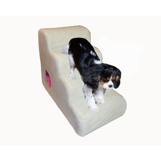 Escada Toquinha Cães Cama Box Mdf Espuma Pelúcia 60cm Altura